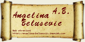Angelina Belušević vizit kartica
